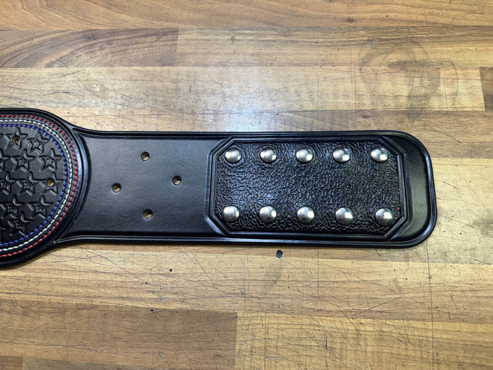 READY TO SHIP: John Cena United States Spinner Championship Replica Title Belt Real Leather Send Out Strap