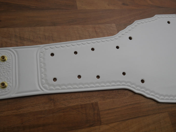 READY TO SHIP: Classic IC Adult-Sized Replica Belt White Real Leather Send Out Strap