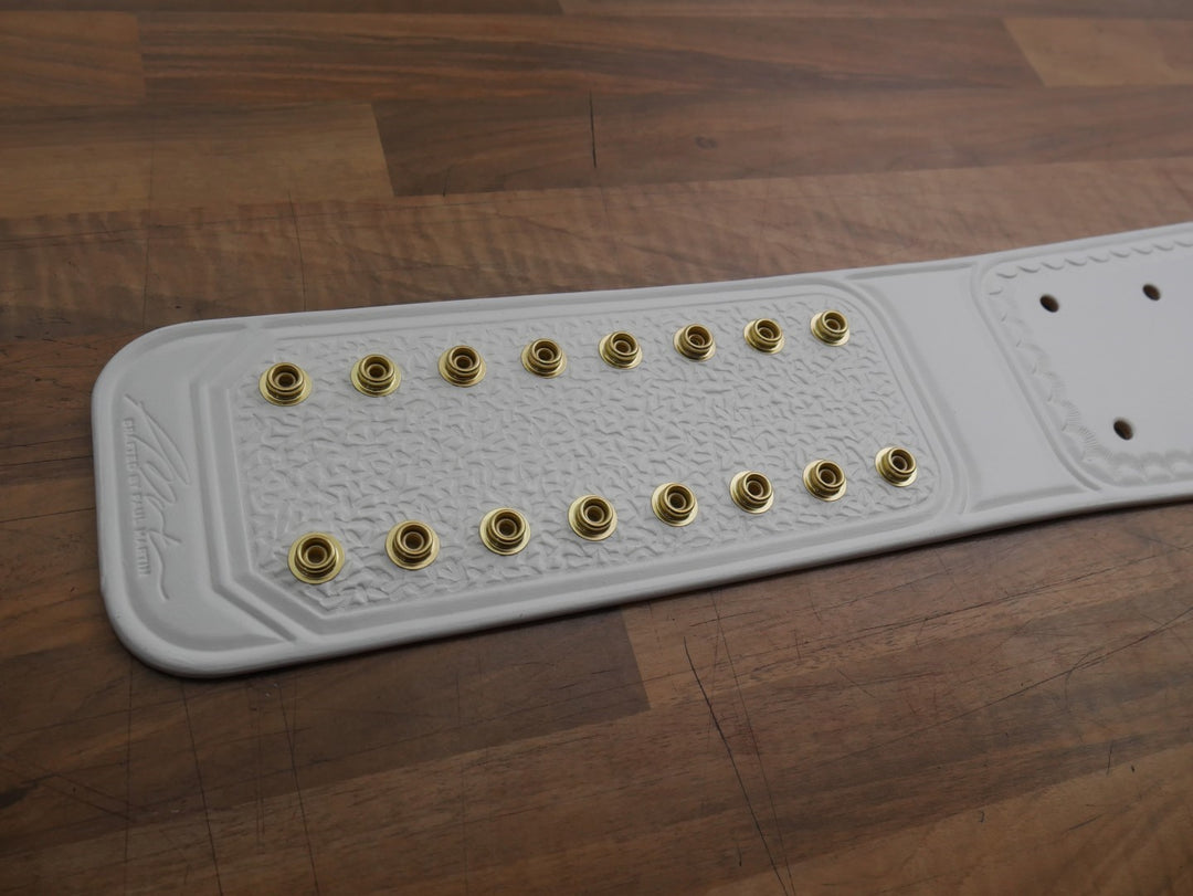 READY TO SHIP: Classic IC Adult-Sized Replica Belt White Real Leather Send Out Strap