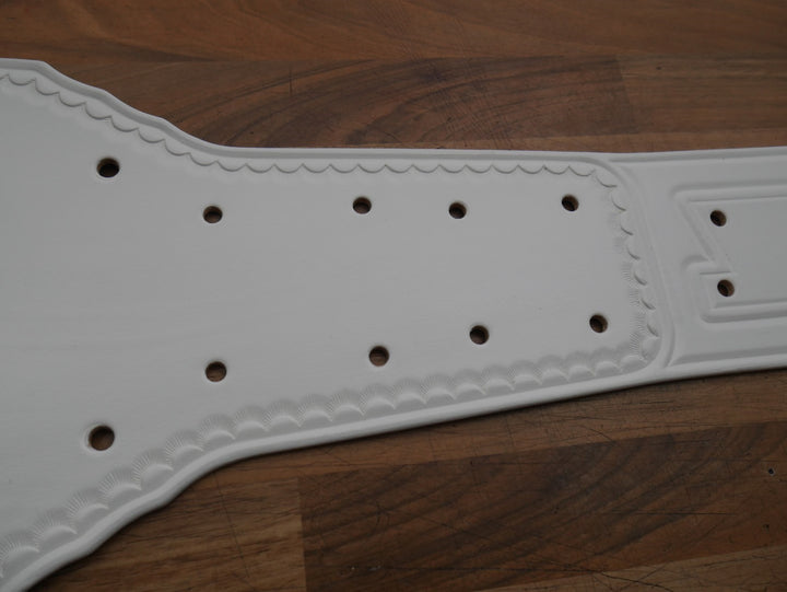 READY TO SHIP: Classic IC Adult-Sized Replica Belt White Real Leather Send Out Strap