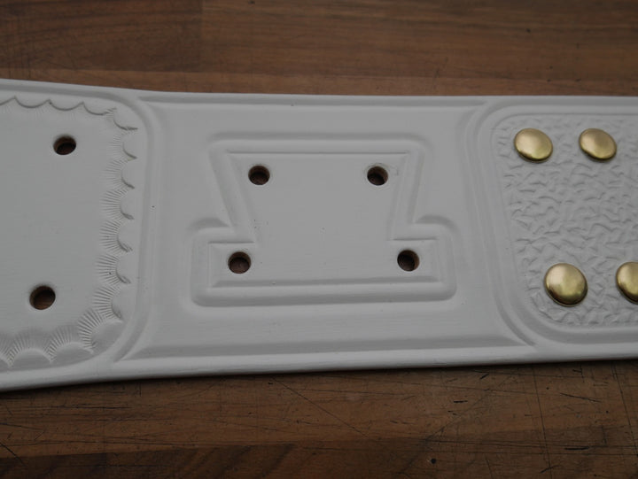 READY TO SHIP: Classic IC Adult-Sized Replica Belt White Real Leather Send Out Strap