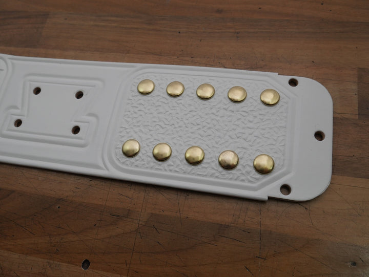 READY TO SHIP: Classic IC Adult-Sized Replica Belt White Real Leather Send Out Strap