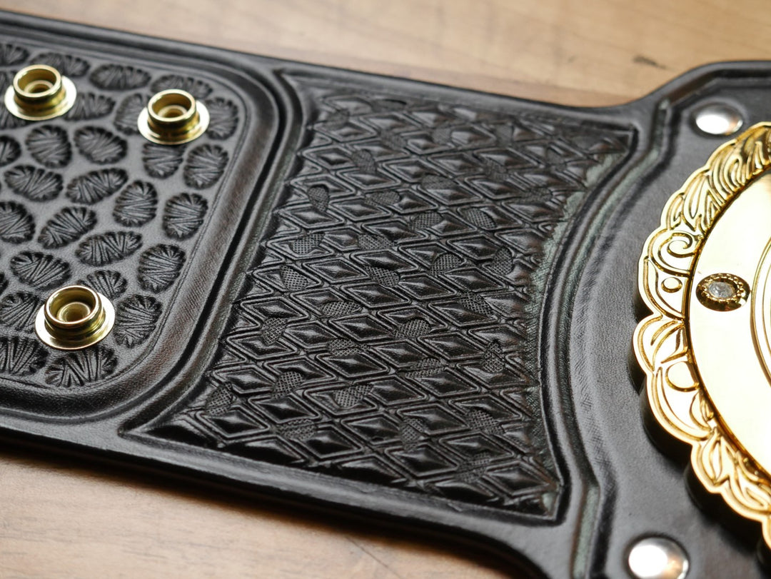 READY TO SHIP: Releathered &amp; Restoned NXT UK Tag Team Championship Replica Title Belt