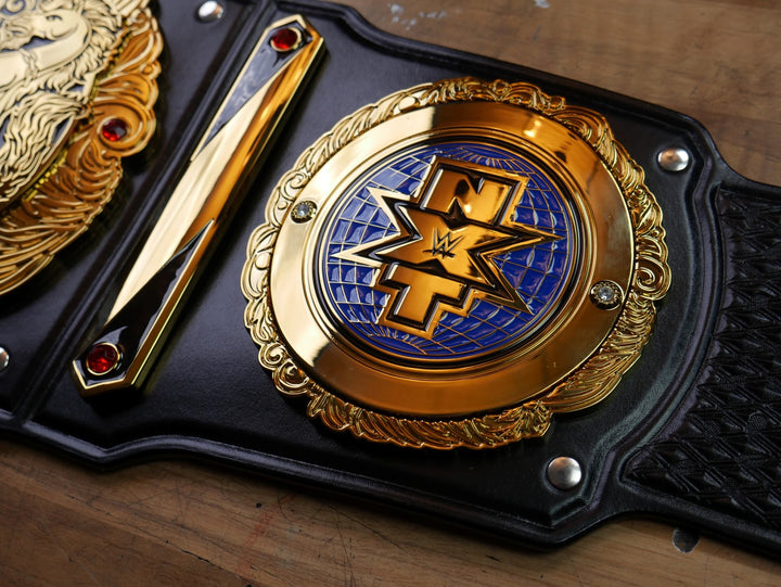 READY TO SHIP: Releathered &amp; Restoned NXT UK Tag Team Championship Replica Title Belt