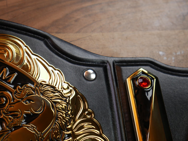READY TO SHIP: Releathered &amp; Restoned NXT UK Tag Team Championship Replica Title Belt