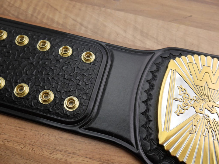 READY TO SHIP: Releathered Dual Plated Winged Eagle Championship Replica Title Belt