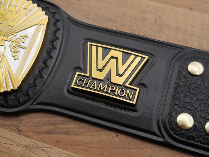 READY TO SHIP: Releathered Dual Plated Winged Eagle Championship Replica Title Belt