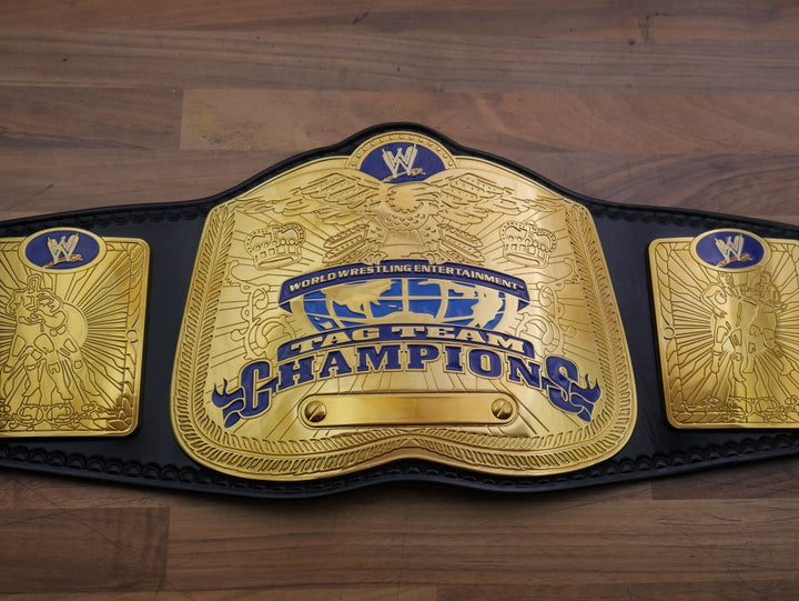 READY TO SHIP: Releathered Ruthless Aggression SmackDown Tag Team Adult-Sized Replica Belt