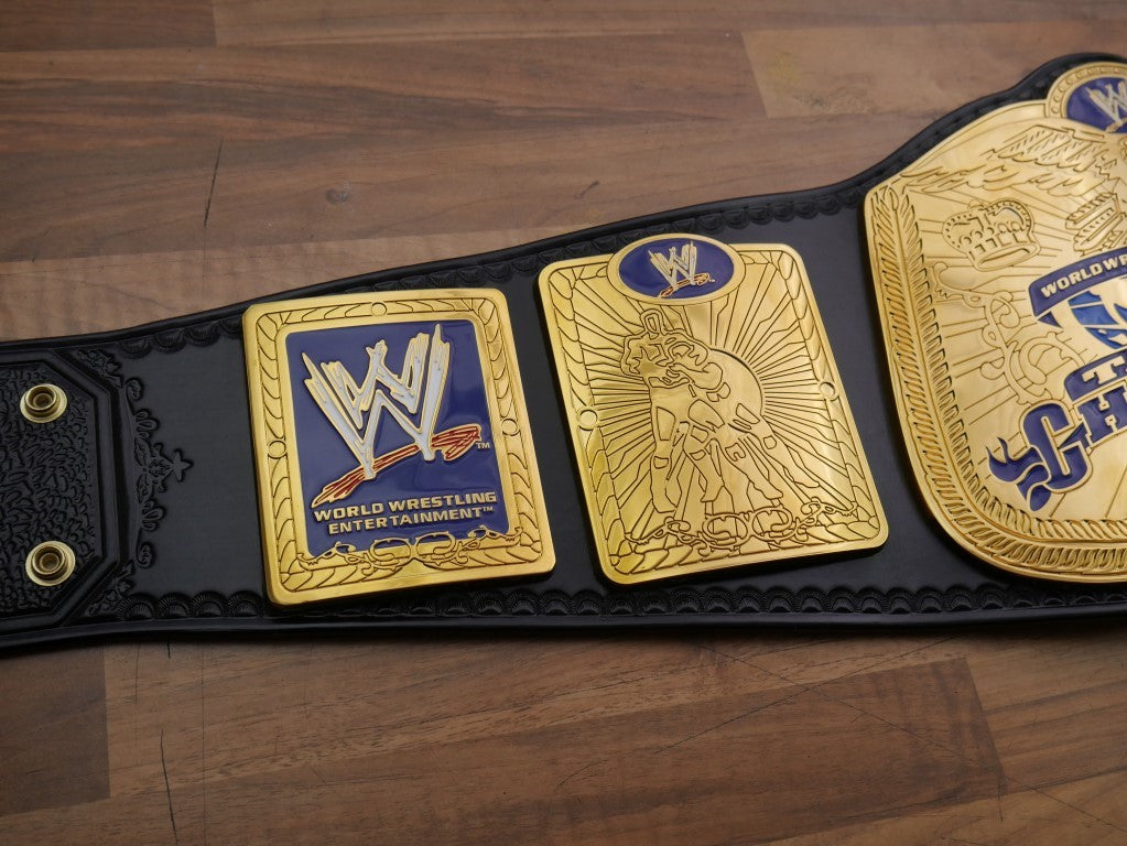 READY TO SHIP: Releathered Ruthless Aggression SmackDown Tag Team Adult-Sized Replica Belt