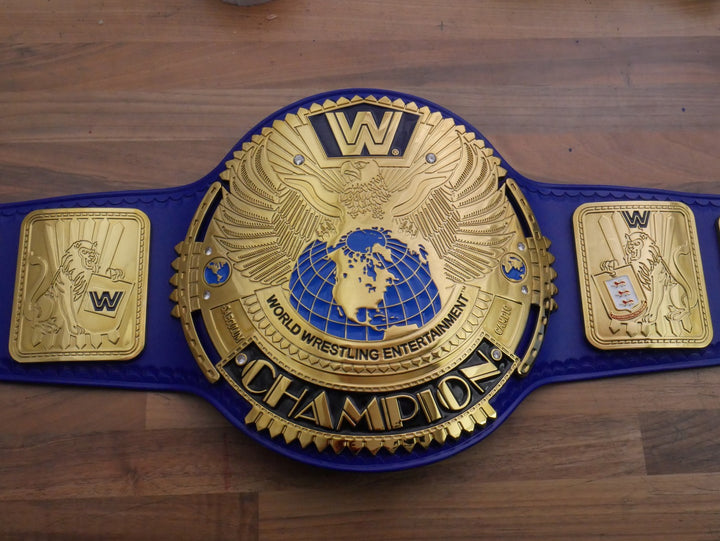 READY TO SHIP: Releathered & Restoned Blue Big Eagle Adult-Sized Replica Belt