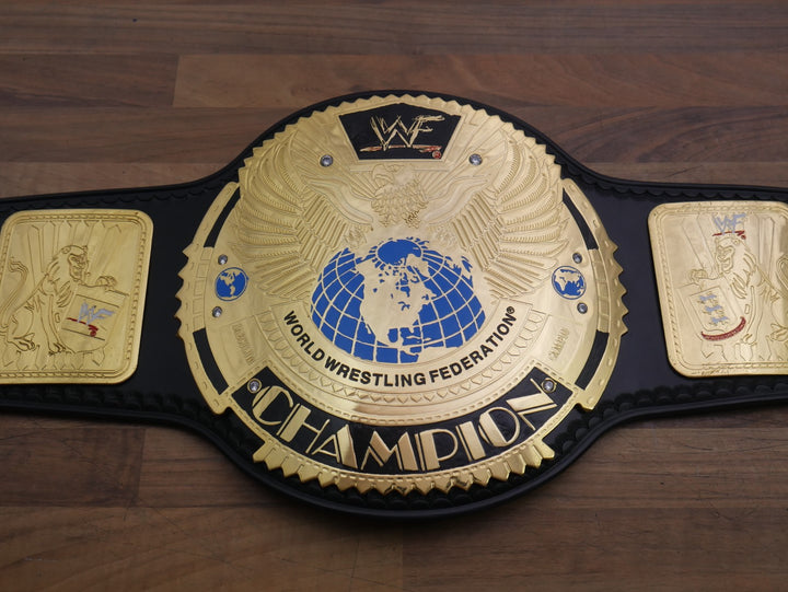 READY TO SHIP: Releathered & Restoned Original 2001 'F-Logo' Figs Inc. Big Eagle Replica Title Belt