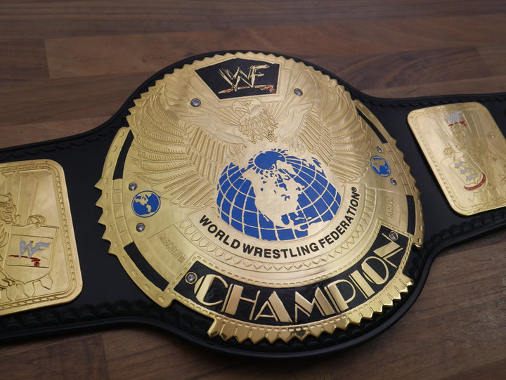 READY TO SHIP: Releathered & Restoned Original 2001 'F-Logo' Figs Inc. Big Eagle Replica Title Belt