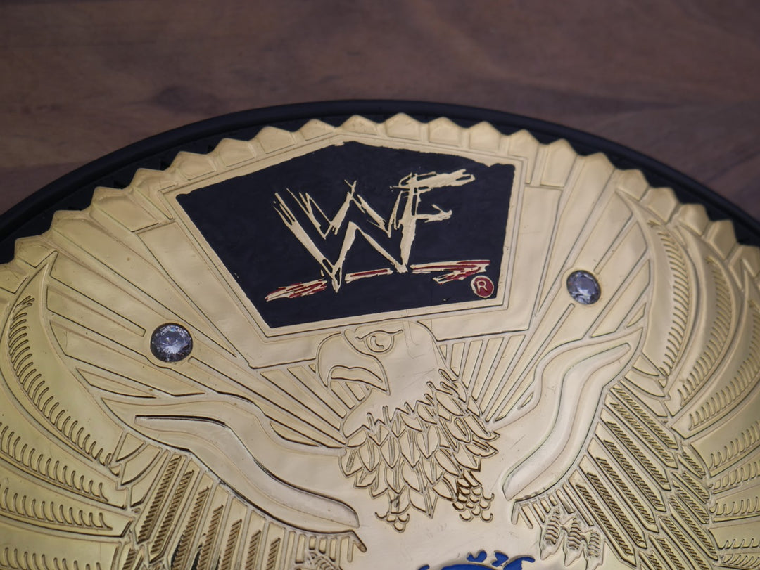 READY TO SHIP: Releathered & Restoned Original 2001 'F-Logo' Figs Inc. Big Eagle Replica Title Belt