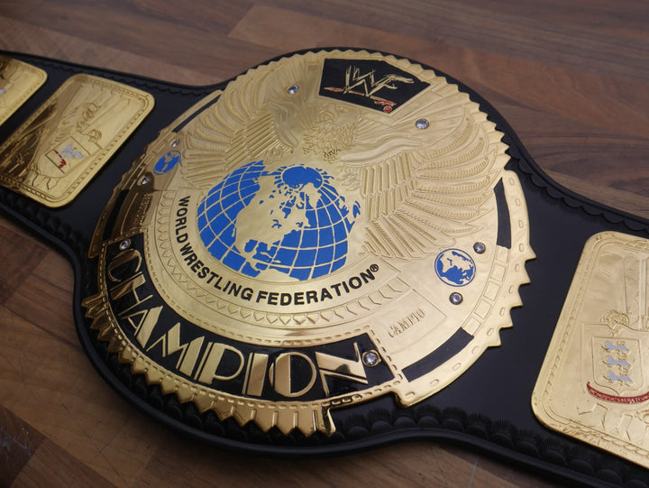 READY TO SHIP: Releathered & Restoned Original 2001 'F-Logo' Figs Inc. Big Eagle Replica Title Belt