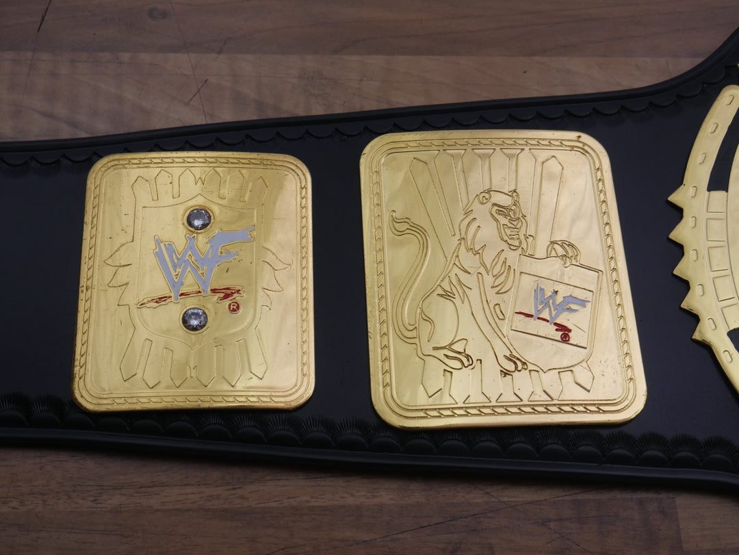 READY TO SHIP: Releathered & Restoned Original 2001 'F-Logo' Figs Inc. Big Eagle Replica Title Belt