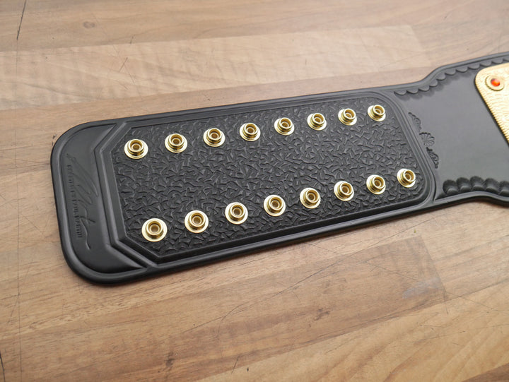 READY TO SHIP: Releathered & Restoned 2mm World Heavyweight Big Gold Championship Replica Title Belt