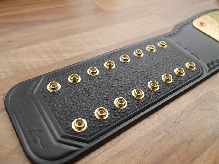 READY TO SHIP: Releathered & Restoned 2mm World Heavyweight Big Gold Championship Replica Title Belt