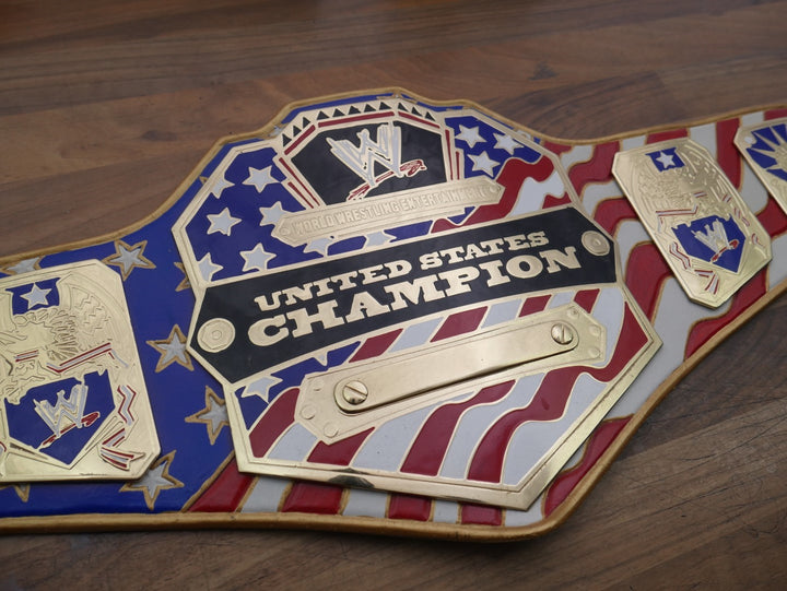 READY TO SHIP: Releathered Flag Strap United States Championship Replica Title Belt