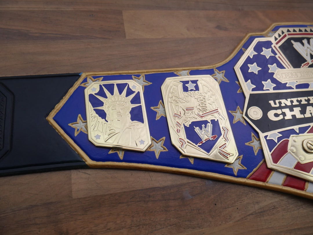 READY TO SHIP: Releathered Flag Strap United States Championship Replica Title Belt