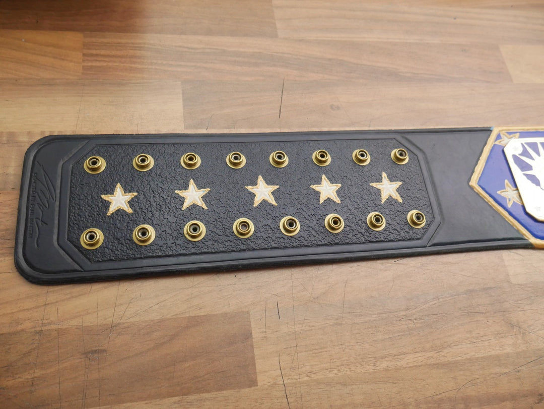 READY TO SHIP: Releathered Flag Strap United States Championship Replica Title Belt