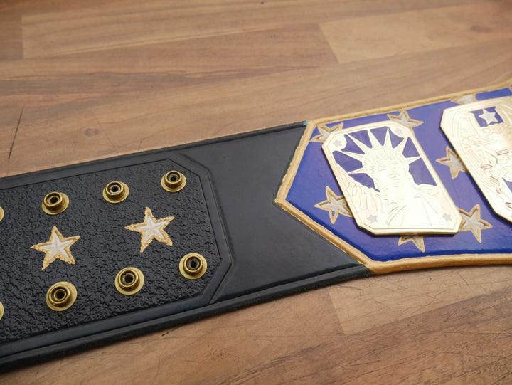 READY TO SHIP: Releathered Flag Strap United States Championship Replica Title Belt