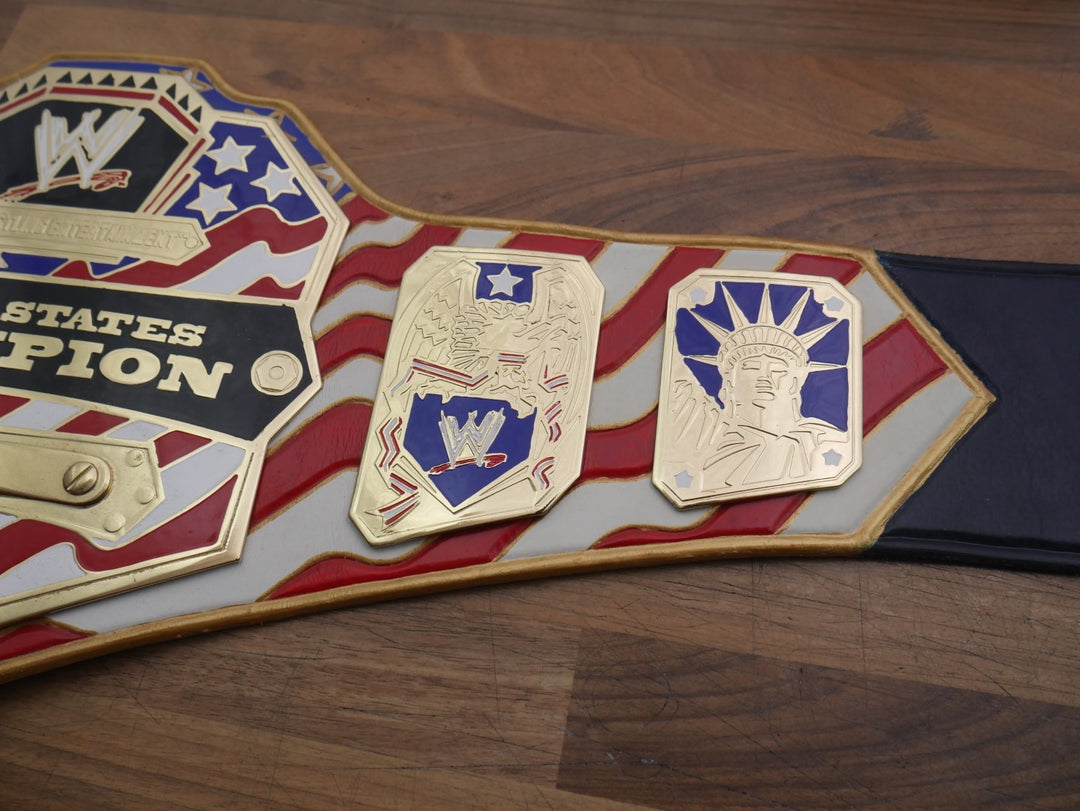READY TO SHIP: Releathered Flag Strap United States Championship Replica Title Belt