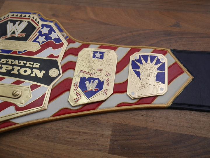 READY TO SHIP: Releathered Flag Strap United States Championship Replica Title Belt