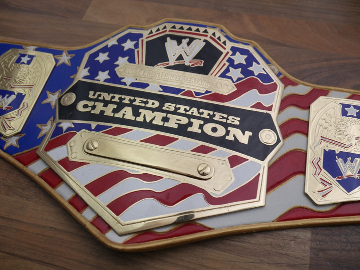 READY TO SHIP: Releathered Flag Strap United States Championship Replica Title Belt