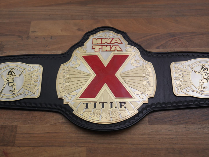 READY TO SHIP: Releathered Premier NWA TNA X Division Championship Replica Title Belt