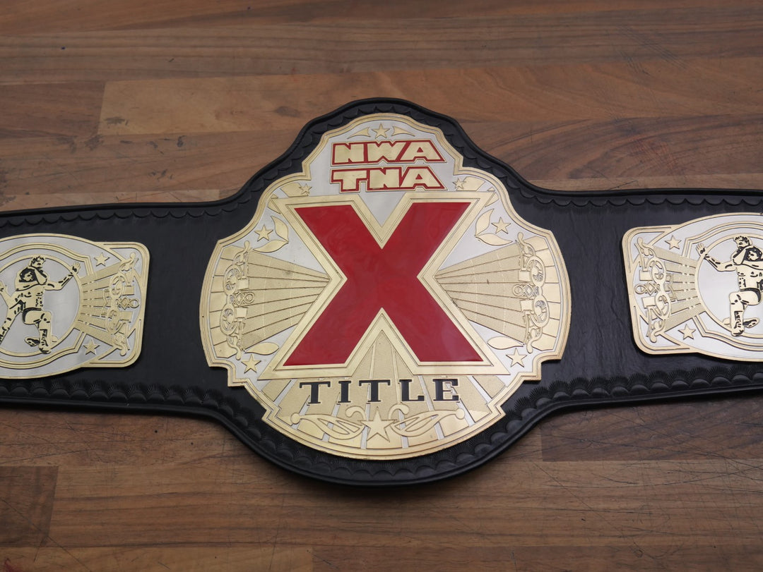 READY TO SHIP: Releathered Premier NWA TNA X Division Championship Replica Title Belt