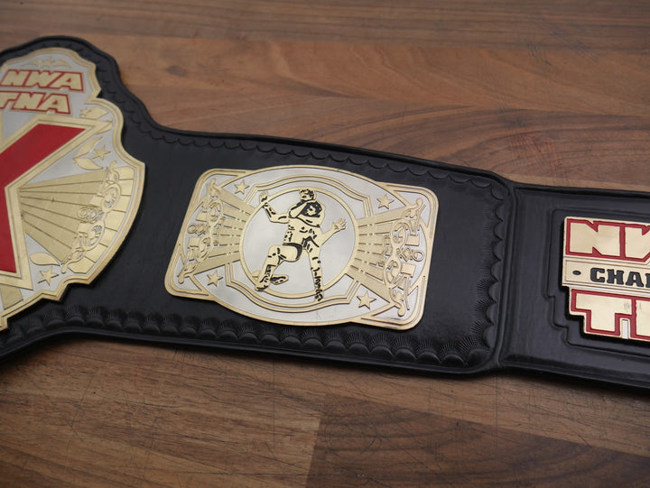 READY TO SHIP: Releathered Premier NWA TNA X Division Championship Replica Title Belt