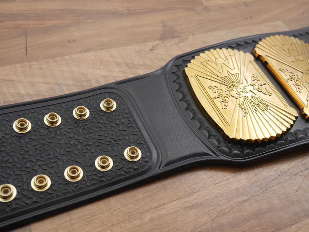 READY TO SHIP: Releathered All Gold Winged Eagle Championship Replica Title Belt
