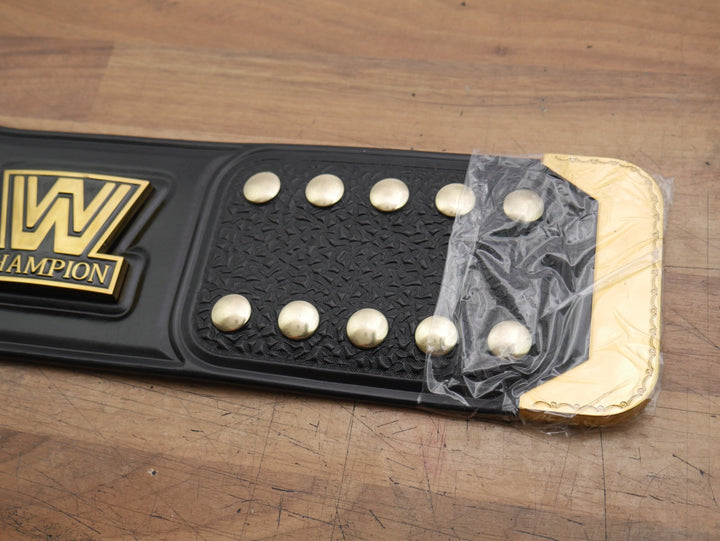READY TO SHIP: Releathered All Gold Winged Eagle Championship Replica Title Belt