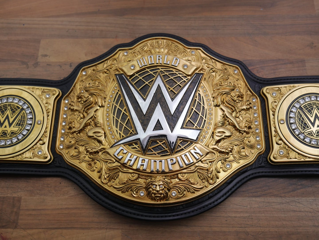 READY TO SHIP: Releathered &amp; Restoned World Heavyweight Championship Replica Title Belt