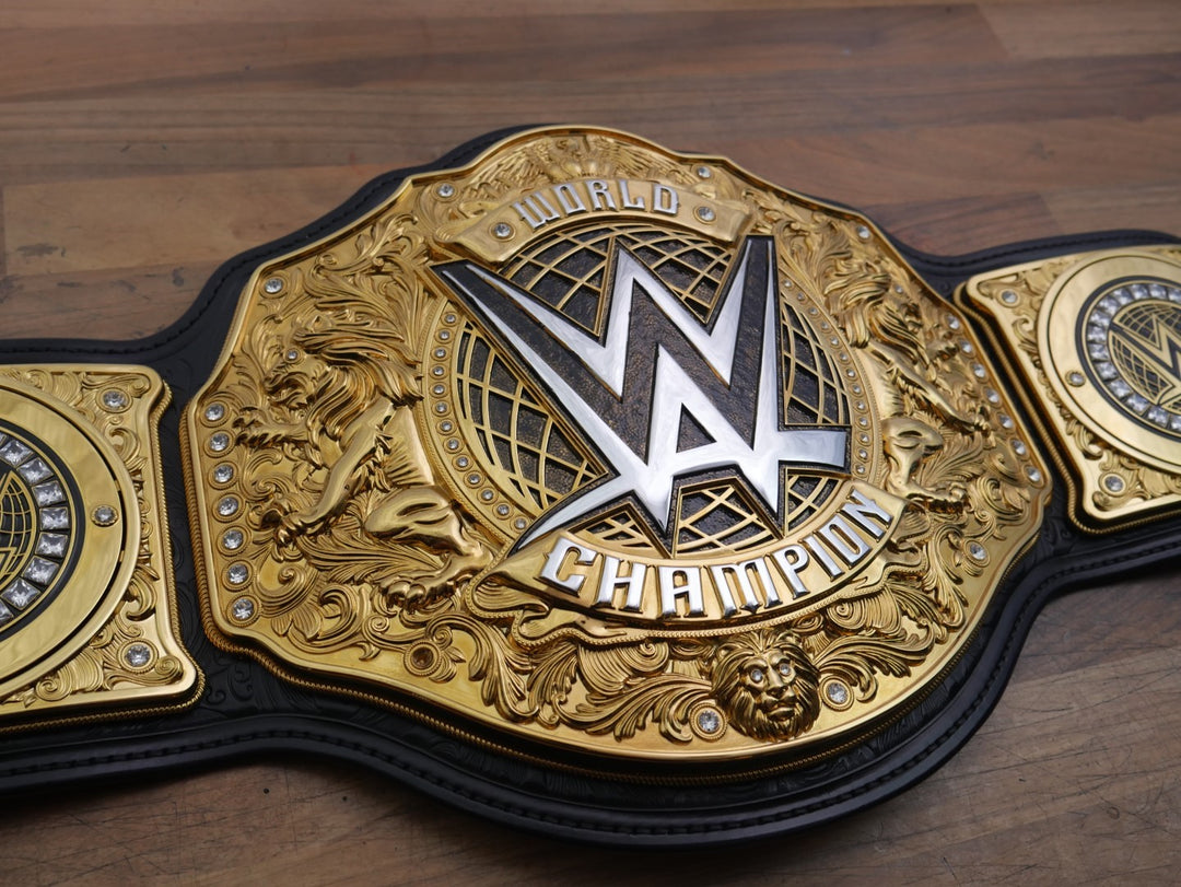 READY TO SHIP: Releathered &amp; Restoned World Heavyweight Championship Replica Title Belt