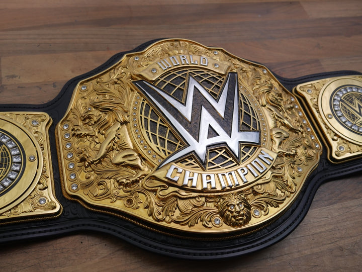 READY TO SHIP: Releathered &amp; Restoned World Heavyweight Championship Replica Title Belt