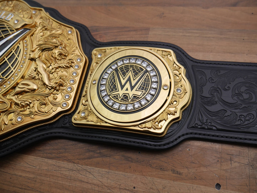 READY TO SHIP: Releathered &amp; Restoned World Heavyweight Championship Replica Title Belt