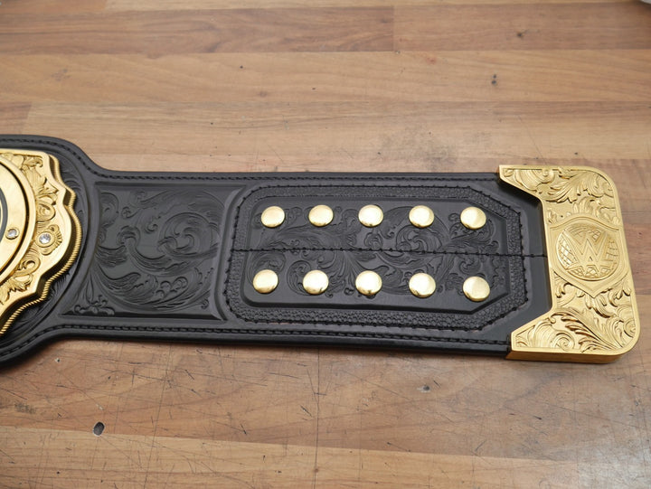 READY TO SHIP: Releathered &amp; Restoned World Heavyweight Championship Replica Title Belt