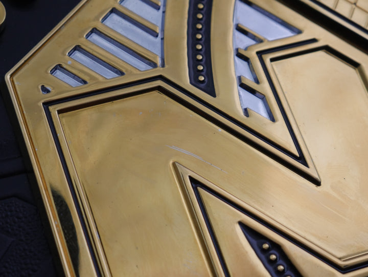 READY TO SHIP: Releathered NXT Black &amp; Gold Championship Replica Title Belt