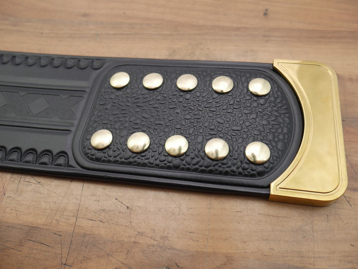 READY TO SHIP: Releathered NXT Black &amp; Gold Championship Replica Title Belt