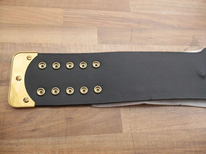 READY TO SHIP: Releathered NXT Black &amp; Gold Championship Replica Title Belt