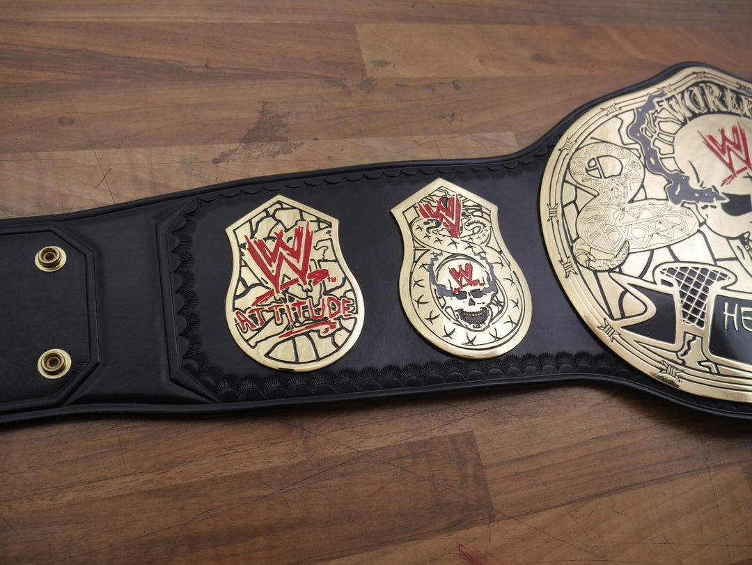 READY TO SHIP: Releathered Figs Inc. Smoking Skull Championship Replica Title Belt