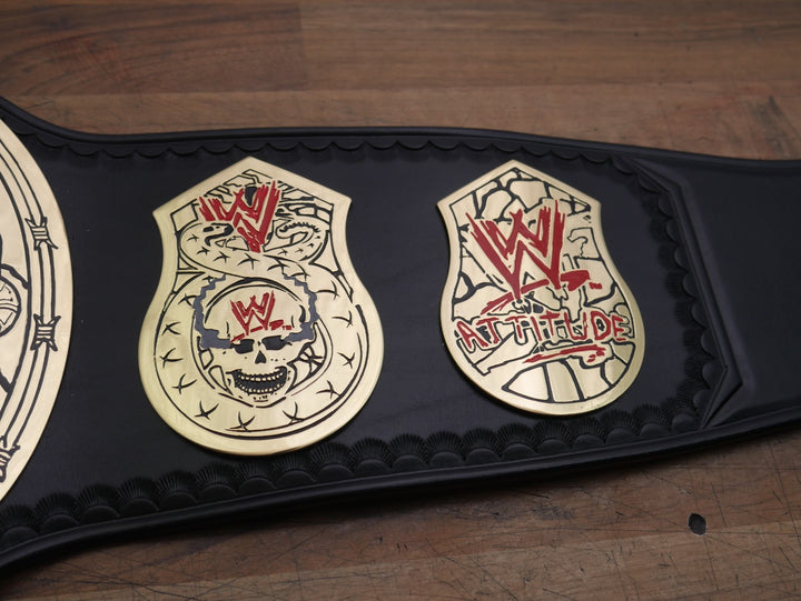 READY TO SHIP: Releathered Figs Inc. Smoking Skull Championship Replica Title Belt