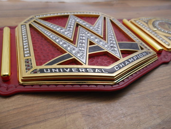 READY TO SHIP: TV Upgraded Red Universal Championship Replica Title Belt