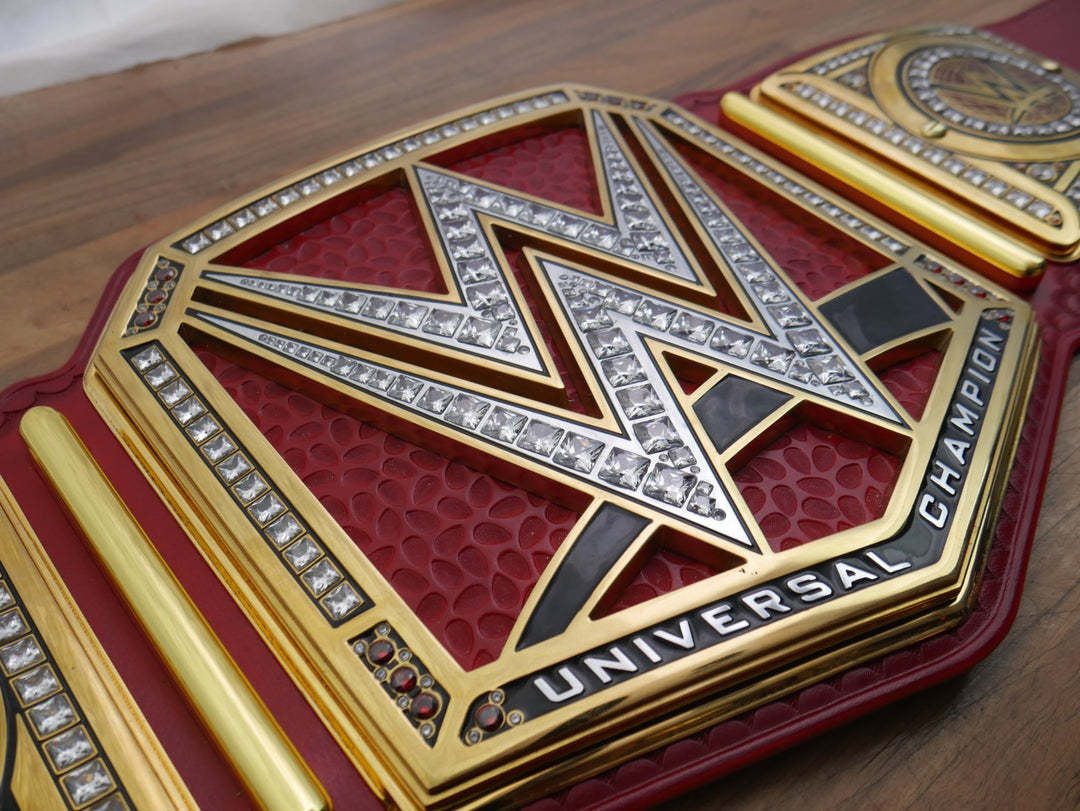 READY TO SHIP: TV Upgraded Red Universal Championship Replica Title Belt
