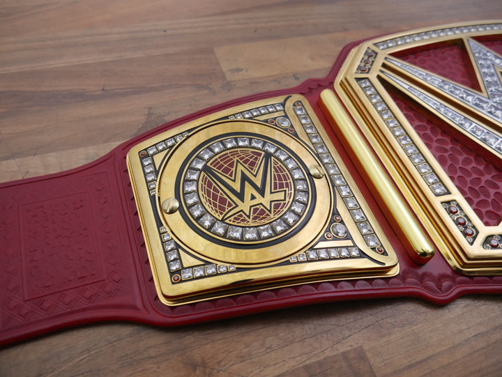 READY TO SHIP: TV Upgraded Red Universal Championship Replica Title Belt