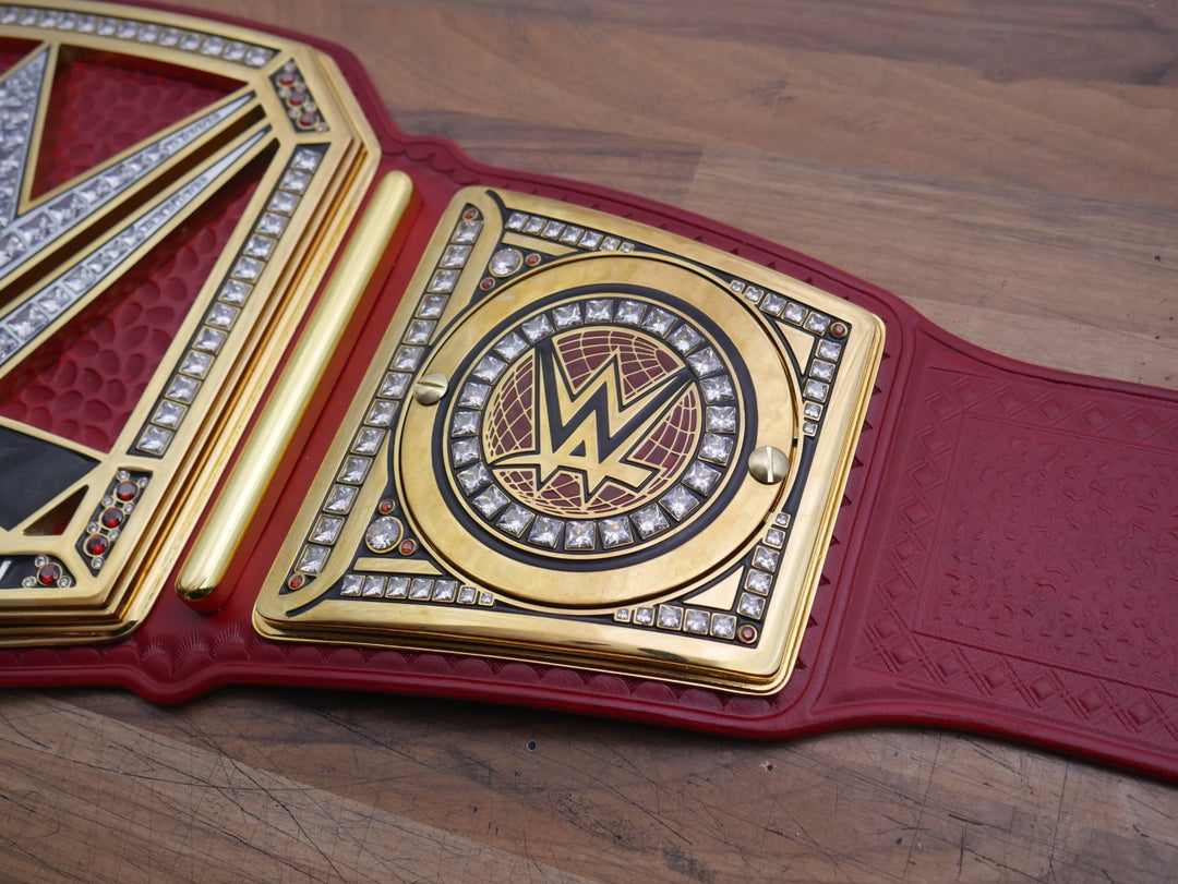 READY TO SHIP: TV Upgraded Red Universal Championship Replica Title Belt