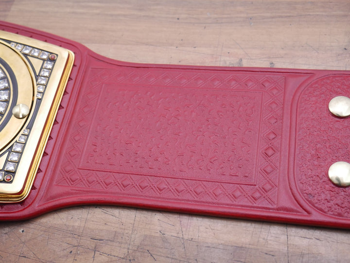 READY TO SHIP: TV Upgraded Red Universal Championship Replica Title Belt