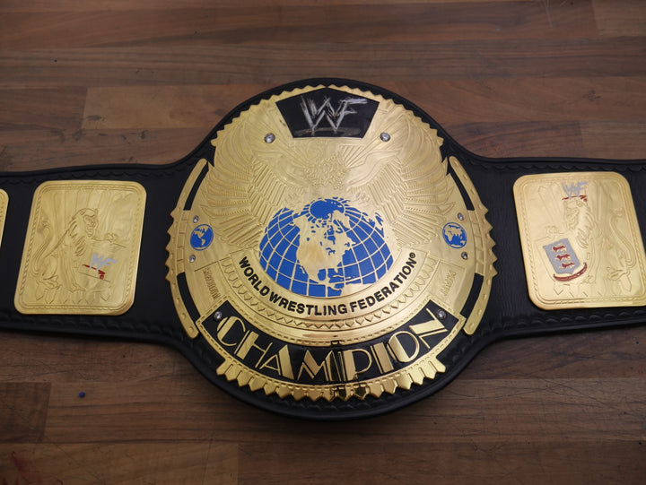 READY TO SHIP: Releathered &amp; Restoned Figs Inc. Big Eagle Championship Replica Title Belt