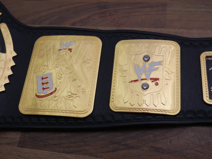 READY TO SHIP: Releathered &amp; Restoned Figs Inc. Big Eagle Championship Replica Title Belt
